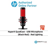 HyperX QuadCast - USB Microphone (Black-Red) - Red Lighting  ( 4P5P6AA )