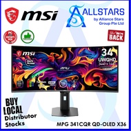 (ALLSTARS) MSI MPG 341CQR QD-OLED X36 Gaming Monitor / 3440 x 1440 / 360Hz / 0.03ms (Warranty 3 Year