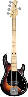 Sterling by Music Man StingRay Ray5 Bass Guitar in Vintage Sunburst Satin, 5-String