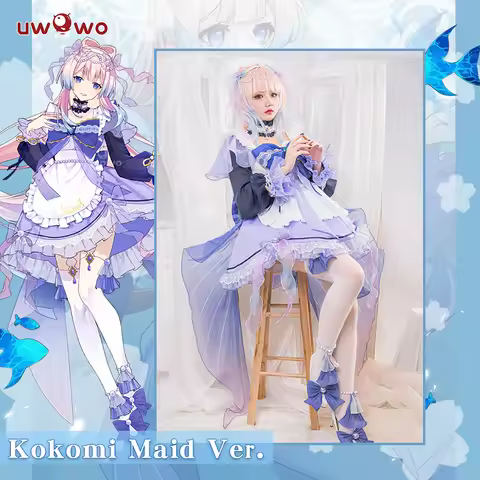 LAST BATCH UWOWO Kokomi Cosplay Maid Dress Genshin Impact Cosplay Maid Halloween Costume Artist's Ex