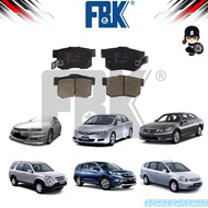 FBK Disc Brake Pad Rear  Accord SDA Civic SNB TRO CR-V S9A TOA TFA Stream Odyssey