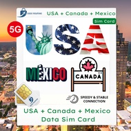 Mexico & USA/Canada Sim Card (3GB - 15GB) GOGO Roaming Travel Sim Card