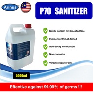 avesta - Arinus P70 Sanitizer 5000ml (5L), Hand Sanitiser with 75% Alcohol