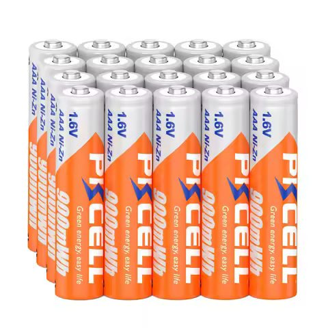 20Pcs PKCELL AAA 1.6V 900mWh Ni-Zn AAA Rechargeable Battery Batteries 3a nizn aaa batteries For Micr