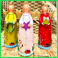 ∏ ANGELS GIFT DISPLAY 8"INCHES ( 3PCS.) CHRISTMAS DECORATIONS