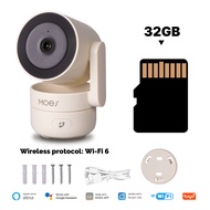 MOES Tuya Wi-Fi 6 Smart Indoor 4MP HD Security Pan/Tilt Camera Motion Tracking & Sound Detection Inf