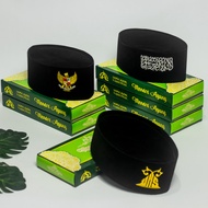Peci Pria Anak Dewasa Laki laki Terbaru Kopiah Songkok Motif Bordir Logo Lafadz Tauhid UAS Garuda Ba