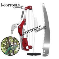 3 PULLEY WHEEL POLE TREE PRUNER TRIMMING TREE SAW TREE CUTTER RAMBUTAN CUTTER FRUIT PICKER FRUIT PRU