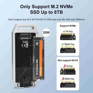 40Gbps M.2 NVMe SSD Enclosure USB4 Type-C External Portable M2 Nvme Case Aluminum Support Thunderbol