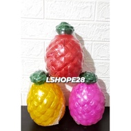 Coin piggy bank pineapple motif coin piggy bank/ pineapple plastic coin piggy bank/ strawberry/ grap