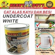 5L HEAVY DUTY PAINT ( WHITE UNDERCOAT ) PRIMER FOR WOOD PRIMER kayu dan besi