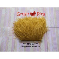 (1Yard) Ostrich Feather 15-18cm High | Single Ostrich BSO 23 | Feather Lace | Decorative Feather | C