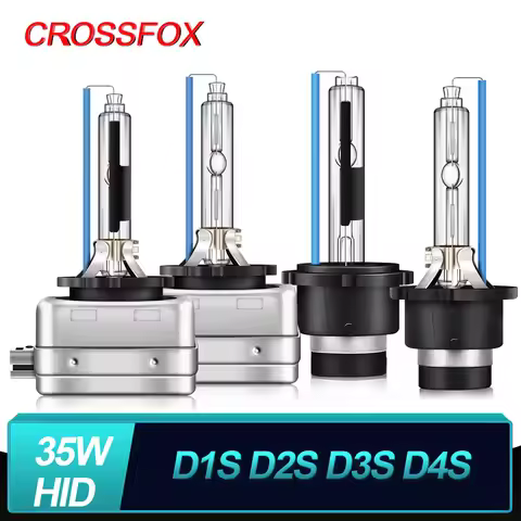 CROSSFOX 2pcs 35W D1S D2S D3S D4S Car Hi/Lo BI HID Xenon Headlight Bulbs Auto Headlamp 4300K 5000K 6