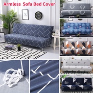 Print Armless Sofa Bed Cover  Full Size Folding Sofa Couch Furniture Protector Couch Cover Sofa 套
