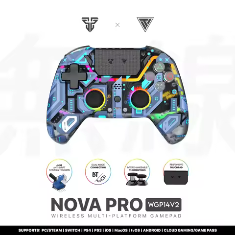 FANTECH NOVA PRO WGP14-V2 Bluetooth Gamepad With Hall Effect Joysticks&Triggers Gaming Controller Fo