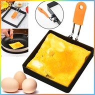3.9 in 1/2 Pcs Egg Ring Square Egg Ring Stainless Steel Non-stick Egg Cooker Ring Easy Clean Fried E