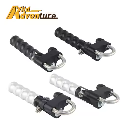 22-28mm Clamp Motorcycle Part Pedals Rotatable Folded Footrest Footpeg For BMW R1200GS F750GS F850GS