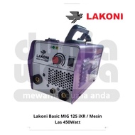 LAKONI BASIC MIG 125 iXR / Mesin Las Tanpa Gas / Gasless 450 Watt