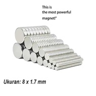 Round Magnet 8x1.7mm Powerful Neodymium 8x1.7 mm Multifunction Super Strong N35 NdFeB 8x1.7mm