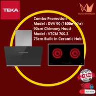 TEKA 90cm Cooker Hood DVV 90 &amp; 73cm Built in Ceramic Hob VTCM 700.3 / KUTCHENHUASS