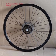 Aluminum Alloy Mountain Bike Wheel Rims Double Layer Knife Edge Wheel Set Accessories 20/22/24/26 In
