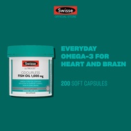 Swisse Ultiboost Odourless Wild Fish Oil 1000mg 200 Caps