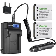 Kastar 2-Pack Li-42B Battery and LCD AC Charger Compatible with Olympus FE-290 FE-300 FE-320 FE-330 