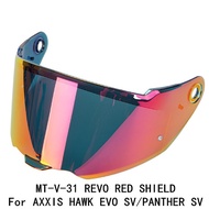 Axxis Motorcycle Helmet Visor Revo Red V 31 Fits For Hawk EVO SV & Panther SV