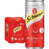 Schweppes Dry Ginger Ale (4 x 320ml)