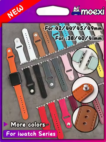 Leather watch strap for iwatch HK10 HK9 Pro Max band 44/45/42/38mm49mm JS Hello3 Plus DT70+ HK8 Pro 