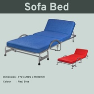 EXTRA FOLDING SINGLE BED BEAD WITH HEAD RECLINING/SOFA BED/SINGLE BED/FOLDABLE SOFA