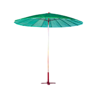 ร่มแม่ค้า ด้ามเหล็ก สีเขียว 60 นิ้ว เฉพาะร่ม (1 คัน)