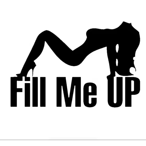 Jpct Three Ratels FTZ-94# 10X6.7CM Car Styling Funny Stickers Fill Me Up Fuel Tank Cap Sticker Motor