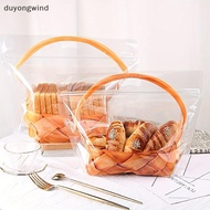 (duyongwind) 10Pcs Transparent Ziplock Bags Large Transparent Toast Bag Bread Holder Portable Self-A