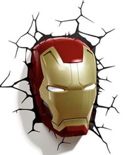 鋼鐵人頭盔 3D壁燈 復仇者聯盟 iron man marvel 禮物首選 夜燈