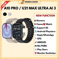 MAXWEAR A10 PRO / U21 Ultra 2 49mm Smart Watch Android SIM CARD Playstore Wifi Gps Compass Camera Wh