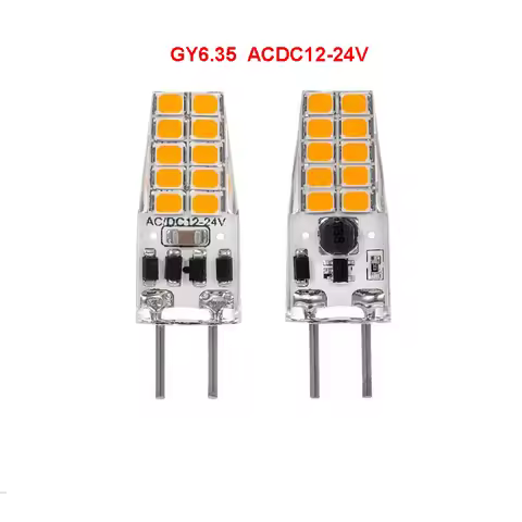5pcs 12V 24V Dimmable GY6.35 G4 LED Bulb 3W LED Corn Lamp 2835 Crystal Chandelier Pendant Light 3000