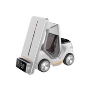 创意叉车三合一无线充电器磁吸桌面多功能手机AirPods快充iphone蘋果耳機applewatch充電底座手錶iwatch支架