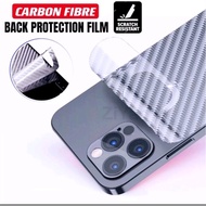 For Iphone 11 12 13 14 15 Pro Max mini XS Max XR 6 7 8 6s Plus + Back Protection Carbon Fiber Film Sticker