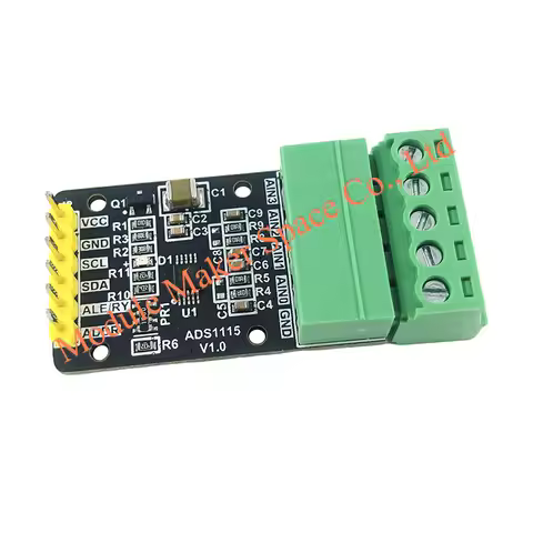 ADS1115 4-Channel 16-Bit High Precision ADC Converter Module, Programmable Gain Amplifier, I2C Inter