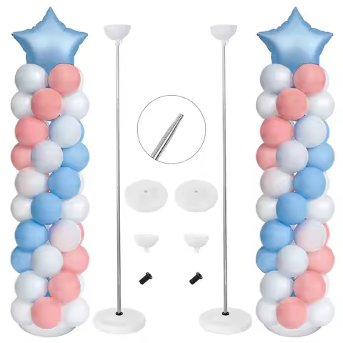 Balloon Telescopic Stands Adjustable Balloon Column Kit Wedding Birthday Party Graduation Decoration