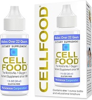 Cellfood Liquid Concentrate, 1 fl oz - Oxygen + Nutrient Supplement - Supports Immune System, Energy, Endurance, Hydration &amp; Overall Health - Gluten Free, Non-GMO, Cert. Kosher - Makes Over 22 Quarts