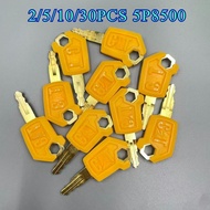 2/5/10PCS 5P8500 Yellow for CAT Excavator Keys E305.5 E307 E313 E320D2GC  E323 New Start Ignition Ke