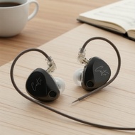 KZ Castor Black Earphones, No Mic, Tunable-IEM, Balanced-Armature, Monitor-Grade  Fon Telinga KZ Cas