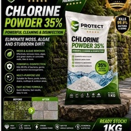 CHLORINE POWDER35% SERBUK KLORIN LONGKANG LUMUT 35% 1KG/10KG (READYSTOCK)