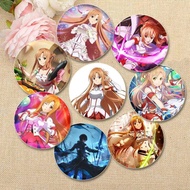 Anime Sword Art Online Brooches Kirigaya Kazuto Yūki Asuna/Yuuki Asuna Cartoon Badge Pins Cosplay So