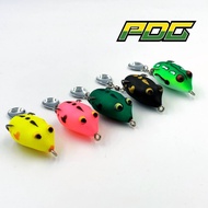 PDG Soft Frog 3.5cm 5.8g Haruan Jump Frog Casting Haruan Lure Umpan Soft Plastic Lure Fishing Frog Double Hook Toman exp