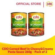 CDO Corned Beef in Cheesy & Creamy Pasta Sauce 260g - Pack of 2