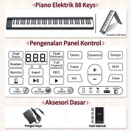 Multifungsi 88-key folding piano Elektronik / Keyboard Untuk Pemula / 88-key bluetooth Keyboard Elek