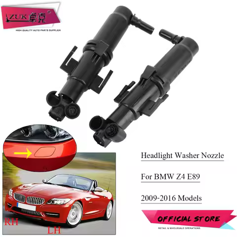 ZUK Front Bumper Headlight Headlamp Washer Nozzle For BMW Z4 E89 18I 20I 23I 28I 30I 35I 35IS 2008-2